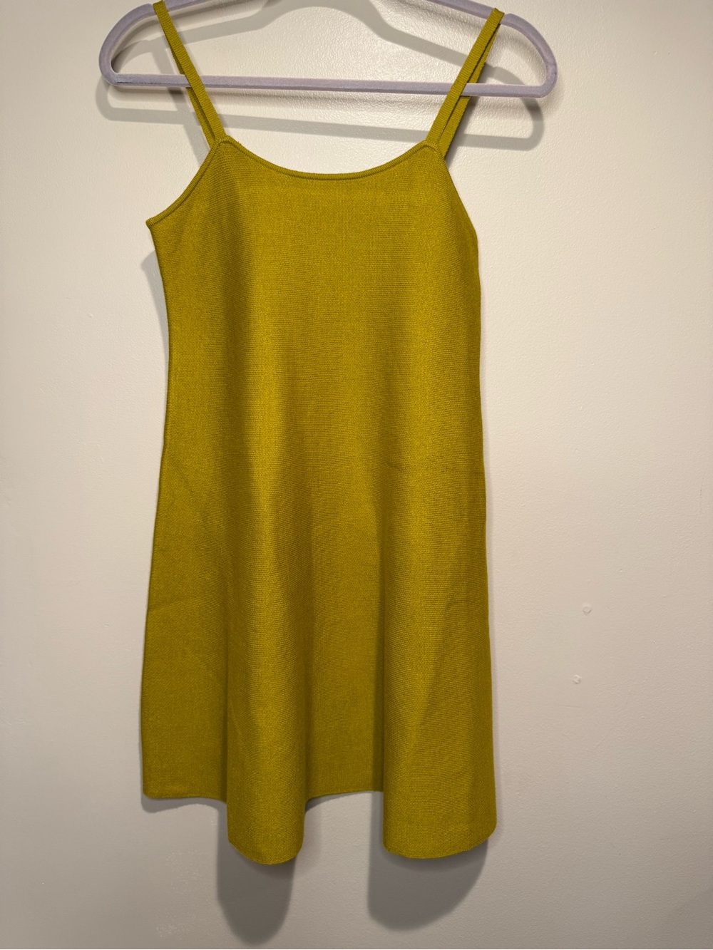 ROKH / GU gold mustard yellow spaghetti strap dress REVOLVE size small